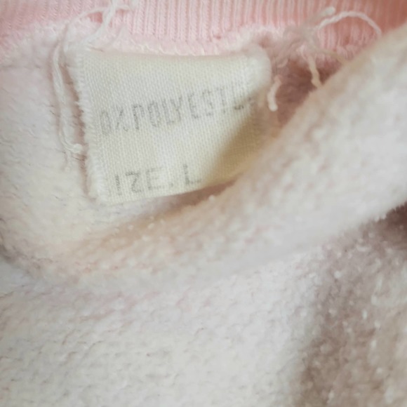 VTG 85 Pink Big Apple NY sweatshirt L - Picture 9 of 9